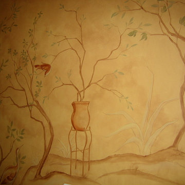 Oriental Bird & Branch Stairway