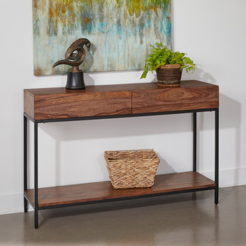 Mercer Rustic 2 Drawer Console