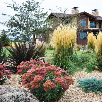 Large Patio Takes Advantage of Mountain Views