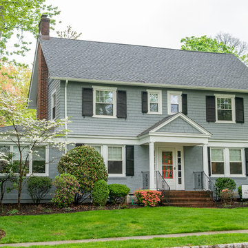 Silver Siding Brings Out The Natural Beauty Of South Orange Home