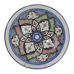 Le Souk Ceramique - Large Stoneware Serving Bowl Tibarine Design - Serving And Salad Bowls