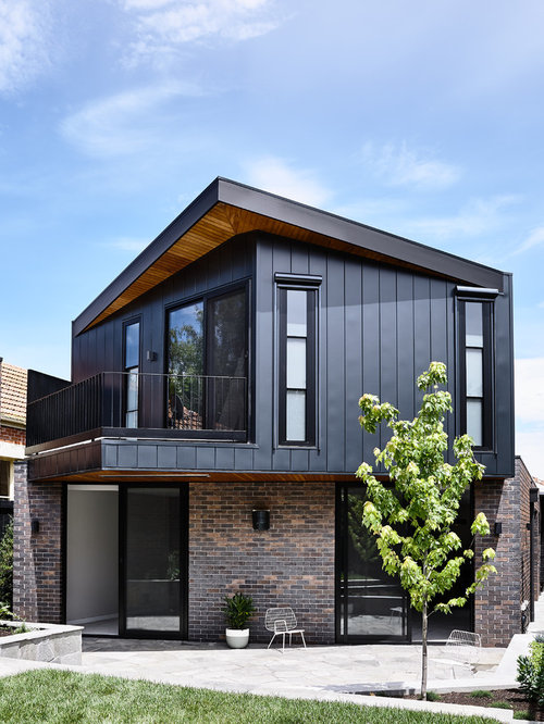 Schwarze Häuser mit Metallfassade Ideen, Design & Bilder | Houzz