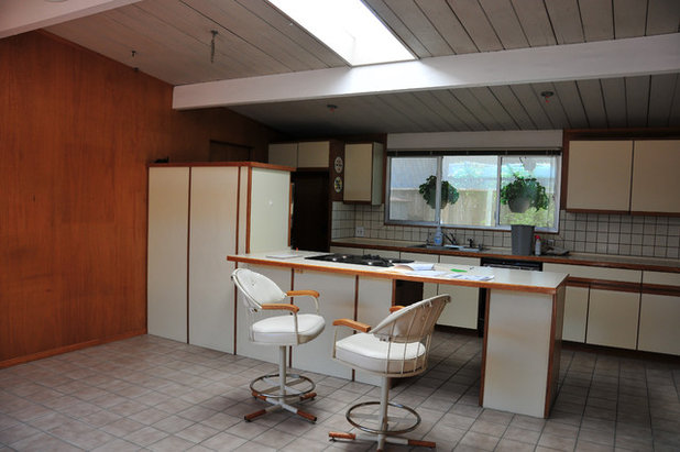 Midcentury  My Houzz: A Young Couple Renovate a tired 1950's Eichler Home