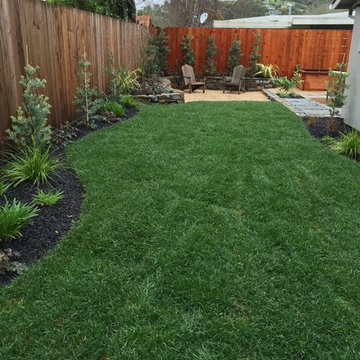 Water efficient lawn with sub surface irrigation
