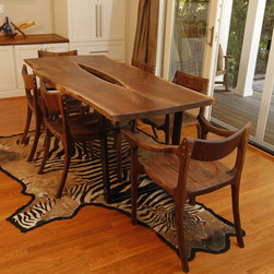 Walnut and Carbon Fiber Dining Table - Dining Tables