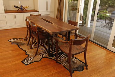 Walnut and Carbon Fiber Dining Table