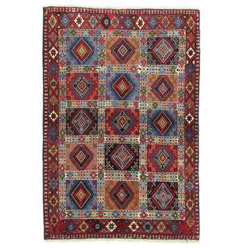 Persian Rug Yalameh 4'11"x3'3" Hand Knotted