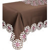 Daisy Splendor Tablecloth, 70"x108", Copper