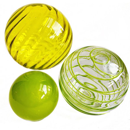 Sphere Set of 3, Lemon Lime