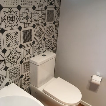 Rustic Wooden Floor Bungalow Bathroom Renovation