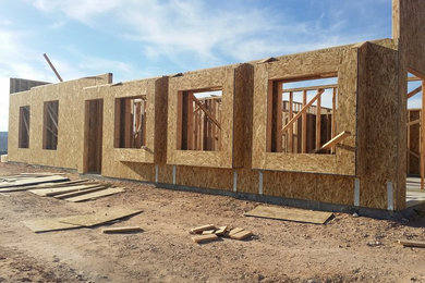 Example of a southwest home design design in Las Vegas