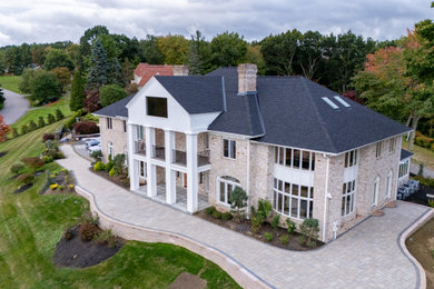 Inspiration for a transitional exterior home remodel in Boston