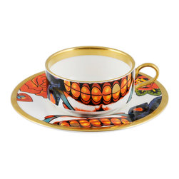 The New English - The New English Inkhead Mocha Cup and Saucer - Dinnerware