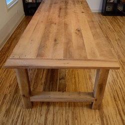 Reclaimed oak wood beam style dining table - Dining Tables