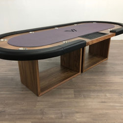 Ambrosia Walnut Poker Table - Game Tables