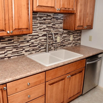 Monticello, IN. Haas Lifestyle Collection, Pecan Maple Kitchen
