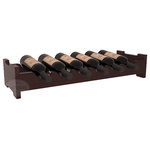 Wine Racks America - 6-Bottle Mini Scalloped Wine Rack, Redwood, Walnut+ Satin - Decorative 6 bottle rack with pressure-fit joints for stacking multiple units. This rack requires no hardware for assembly and is ready to use as soon as it arrives. Makes the perfect gift for any occasion. Stores wine on any flat surface.