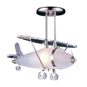 Elk Lighting Novelty Unique Pendant Light Fixture, Satin Nickel