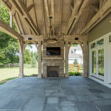 outdoor fireplace