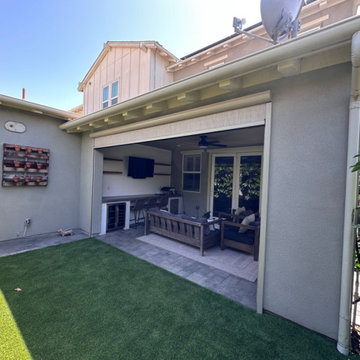 California Room Motorized Power Screen - Sun, Wind, Privacy and Bug Control
