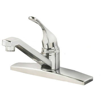 Homeplus+ 8347-CP Non-Metallic Kitchen Faucet, 1 Handle, Chrome