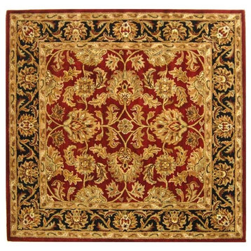 Safavieh Heritage Collection HG628 Rug, Red/Black, 10' Square