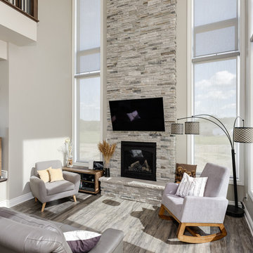 Emmett Road Custom Home - Living Room