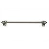 Versailles 1/2" Magnetic Curtain Rod Set 15"-28", Pewter