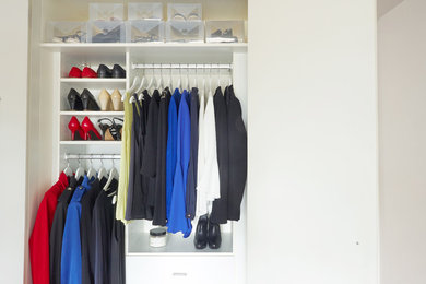 Inspiration for a modern storage and wardrobe in Sydney.