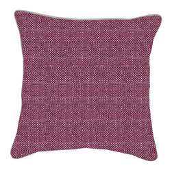 Textured Hues Burgandy Pillow - Decorative Pillows