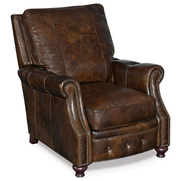Hooker Furniture RC150-088 34"W Leather Recliner - Old Saddle Cocoa