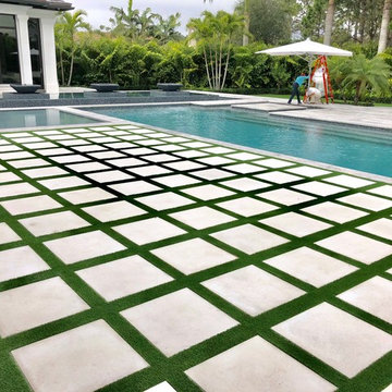 Synthetic Grass Paver Strips