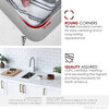 STYLISH Soria Dual Mount 9" Stainless Steel Single-Bowl Kitchen Sink