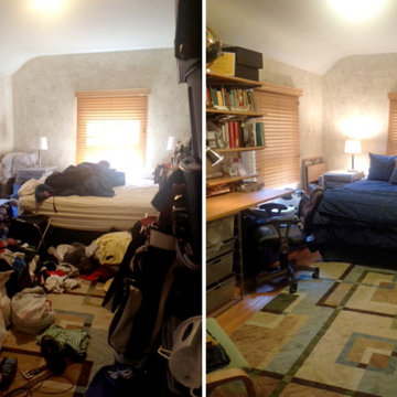 Bedroom Organizing - Before & After