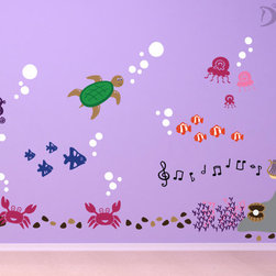 Under the Sea (Mermaid vinyl wall decal) - Wall Decals