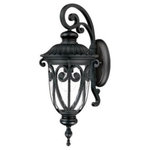 Acclaim Lighting - Acclaim Lighting 2112BK Naples - One Light Outdoor Wall Mount - This One Light Wall Lantern has a Black Finish and is part of the Naples Collection.  Shade Included.    Remodel: NULL  Trim Included: NULLNaples One Light Outdoor Wall Mount Matte Black Clear Seeded Glass *UL Approved: YES *Energy Star Qualified: n/a  *ADA Certified: n/a  *Number of Lights: Lamp: 1-*Wattage:100w Medium Base bulb(s) *Bulb Included:No *Bulb Type:Medium Base *Finish Type:Matte Black