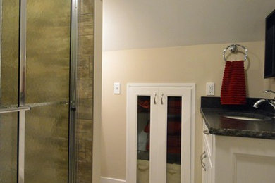 Transitional bathroom photo in Boston