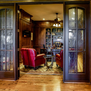 Executive Home Office & Paneled Walls
