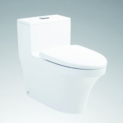 INAX Dover Dual Flush 1.28GPF/0.9GPF High Efficiency One-Piece Toilet NC-430S-US - Toilets