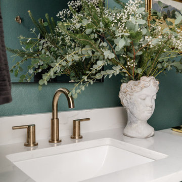 Midnight Jewel | Moody Hall Bathroom