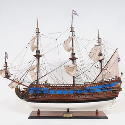 Goto Predestination T264 38" Fully Assembled Painted Ship Model - Decorative Objects And Figurines