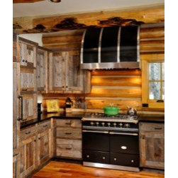 Gloss black and stainless wall range hood by Custom Range Hoods #26-011 - Range Hoods And Vents