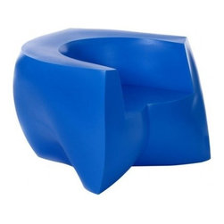 Heller - Frank Gehry Color Easy Chair, Blue - Outdoor Lounge Chairs