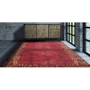 The Imperial Hand-Knotted Rug, Rust, 8x11