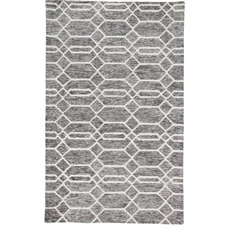 Weave & Wander Natal Charcoal/Ivory 2'x3' Hand Tufted Area Rug