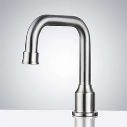 Bathselect Deck Mount Commercial Brushed Automatic Sensor Faucet Nickel - Showerheads And Body Sprays