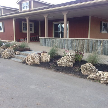 Vertical stone wall