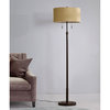 The Grande 55"~66"H Adjustable Floor Lamp_Dark Bronze, Drum_brown Shade