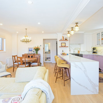 East York Bungalow Dark Lilac Custom Home