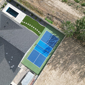 Pool and Pickleball Court